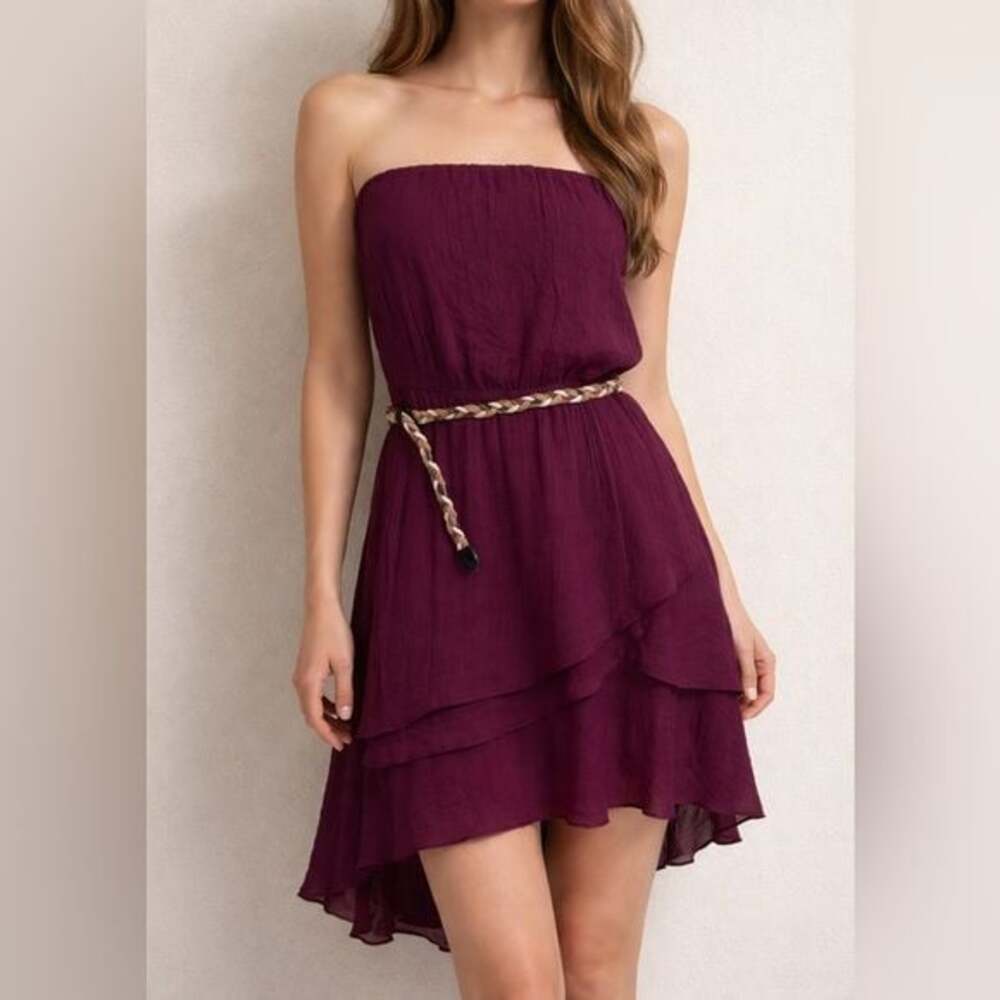 Women’s purple strapless dress size XL